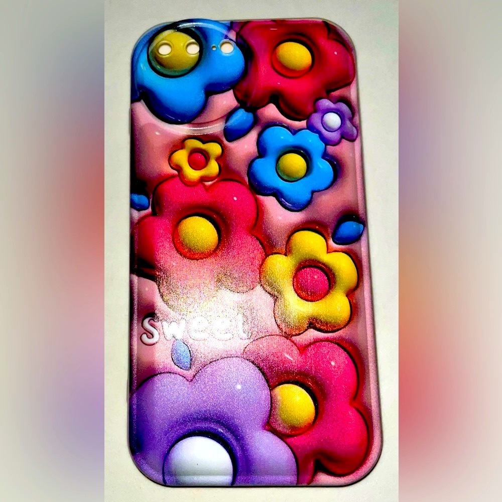 iPhone 7 Plus Sweet Floral Print Silicone Soft Protective Phone Case NWOT